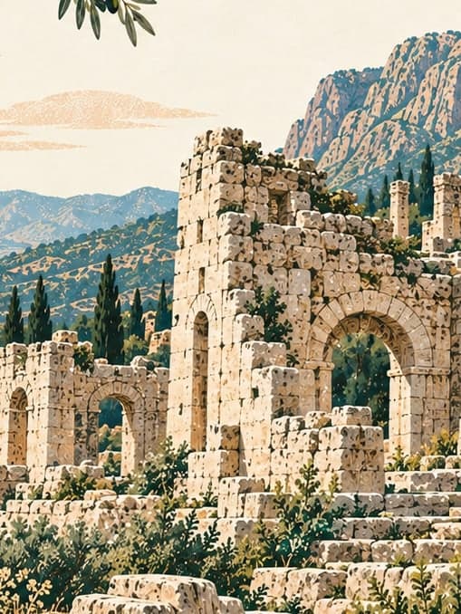 Illustration of Kitanaura Ancient City, Antalya