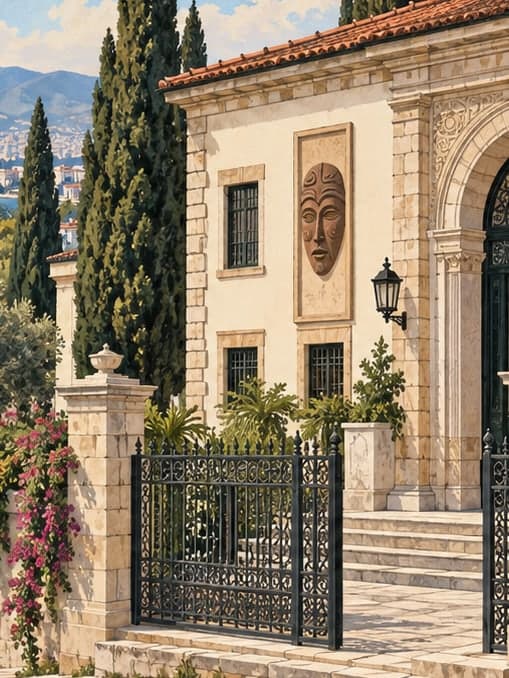 Illustration of Konak Municipality Necdet Alpar Mask Museum, İzmir