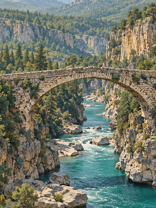 Illustration of Köprülü Canyon National Park, Antalya