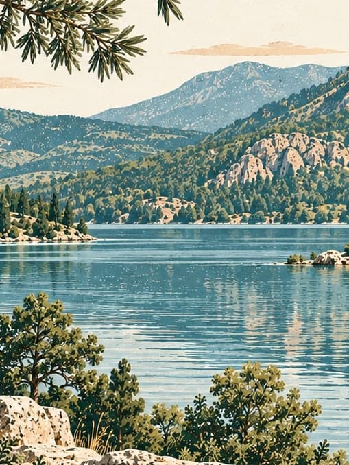 Illustration of Kovada Lake National Park, Isparta