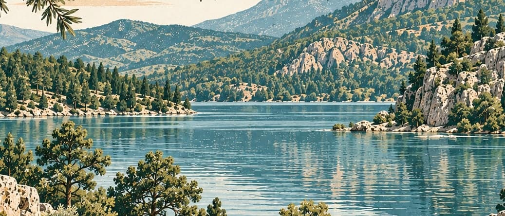 Illustration of Kovada Lake National Park, Isparta
