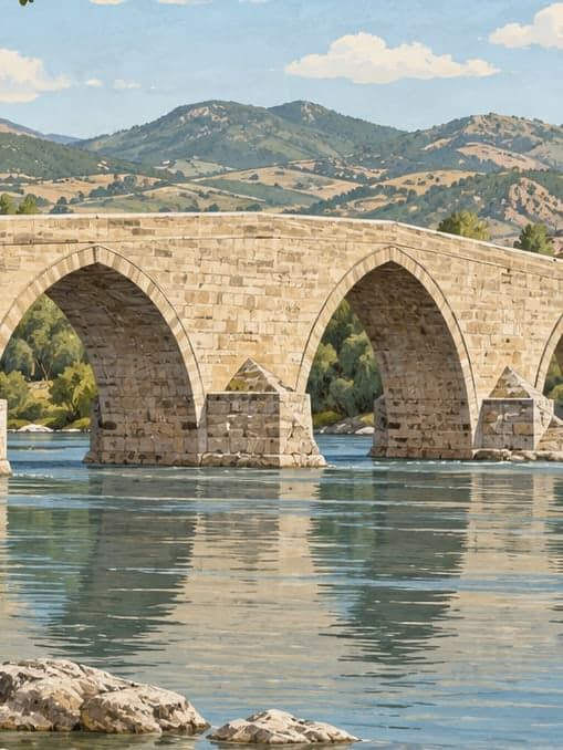 Illustration of Koyunbaba Bridge, Çorum