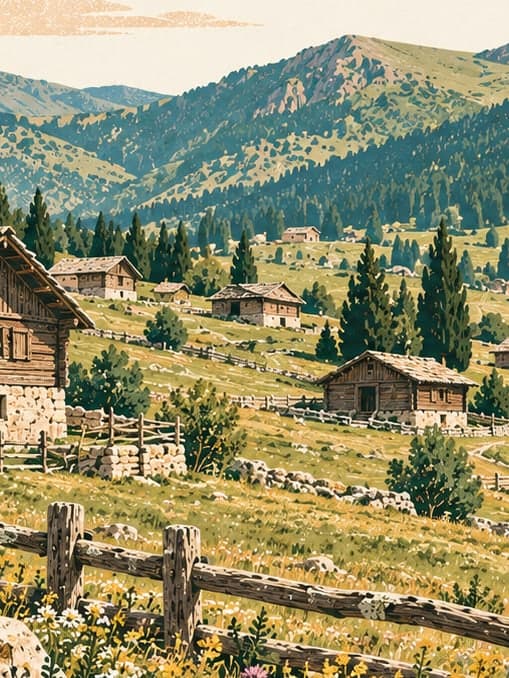Illustration of Kümbet Plateau, Giresun