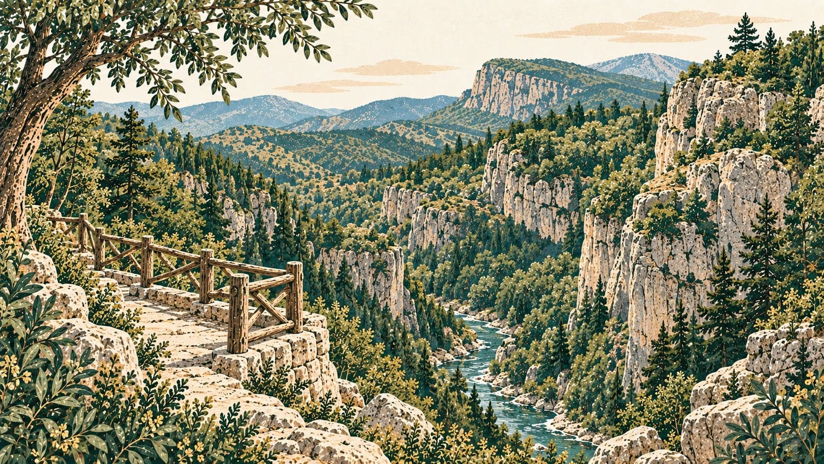 Illustration of Küre Mountains National Park, Kastamonu