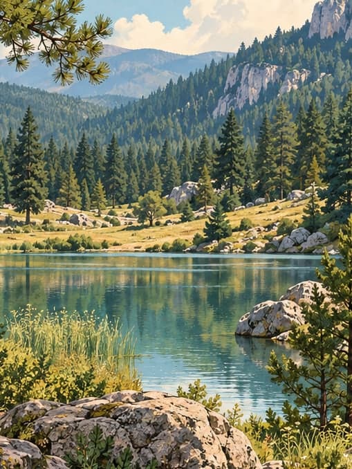 Illustration of Kuyuluk Nature Park, Mersin