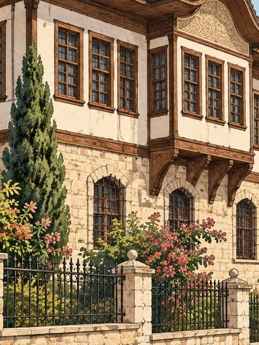 Illustration of Latifoğlu Mansion, Tokat