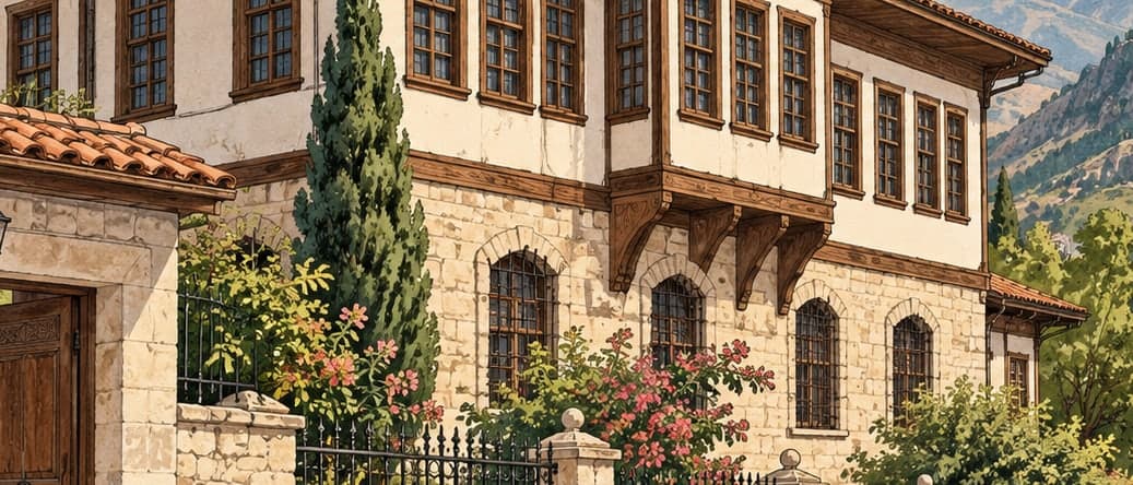 Illustration of Latifoğlu Mansion, Tokat