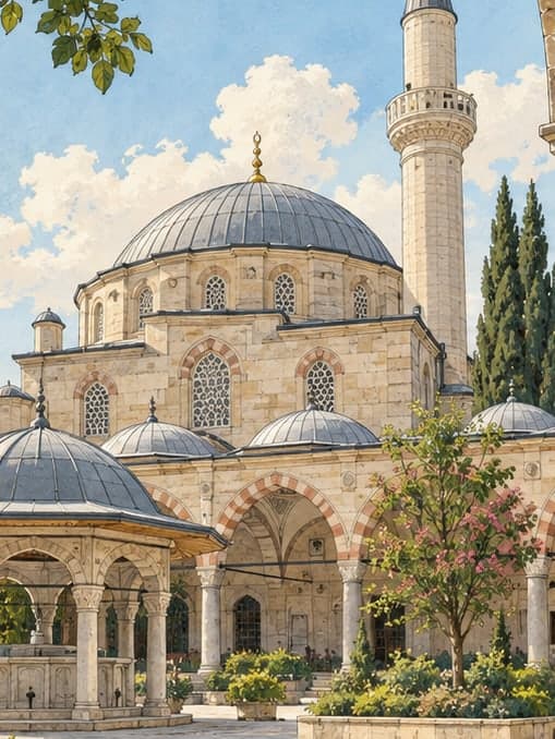 Illustration of Lüleburgaz Sokullu Mosque, Kırklareli