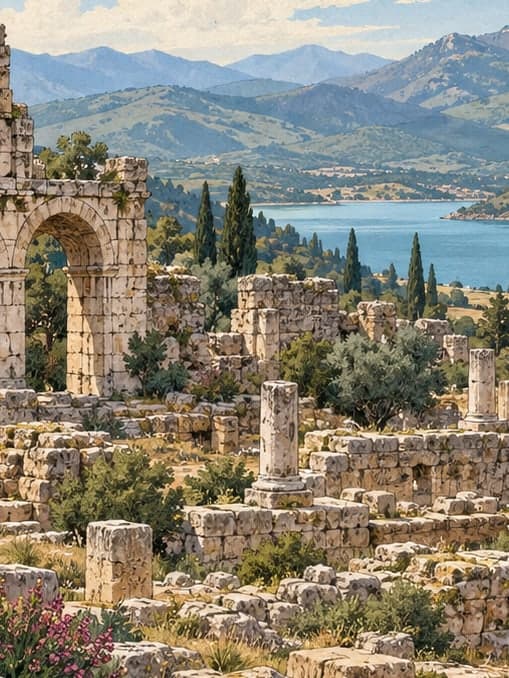 Illustration of Malos Ruins, Isparta