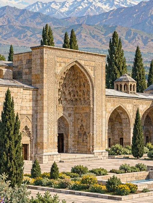Illustration of Mama Hatun Complex, Erzincan