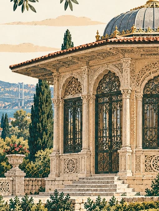 Illustration of Maslak Kasrı, İstanbul