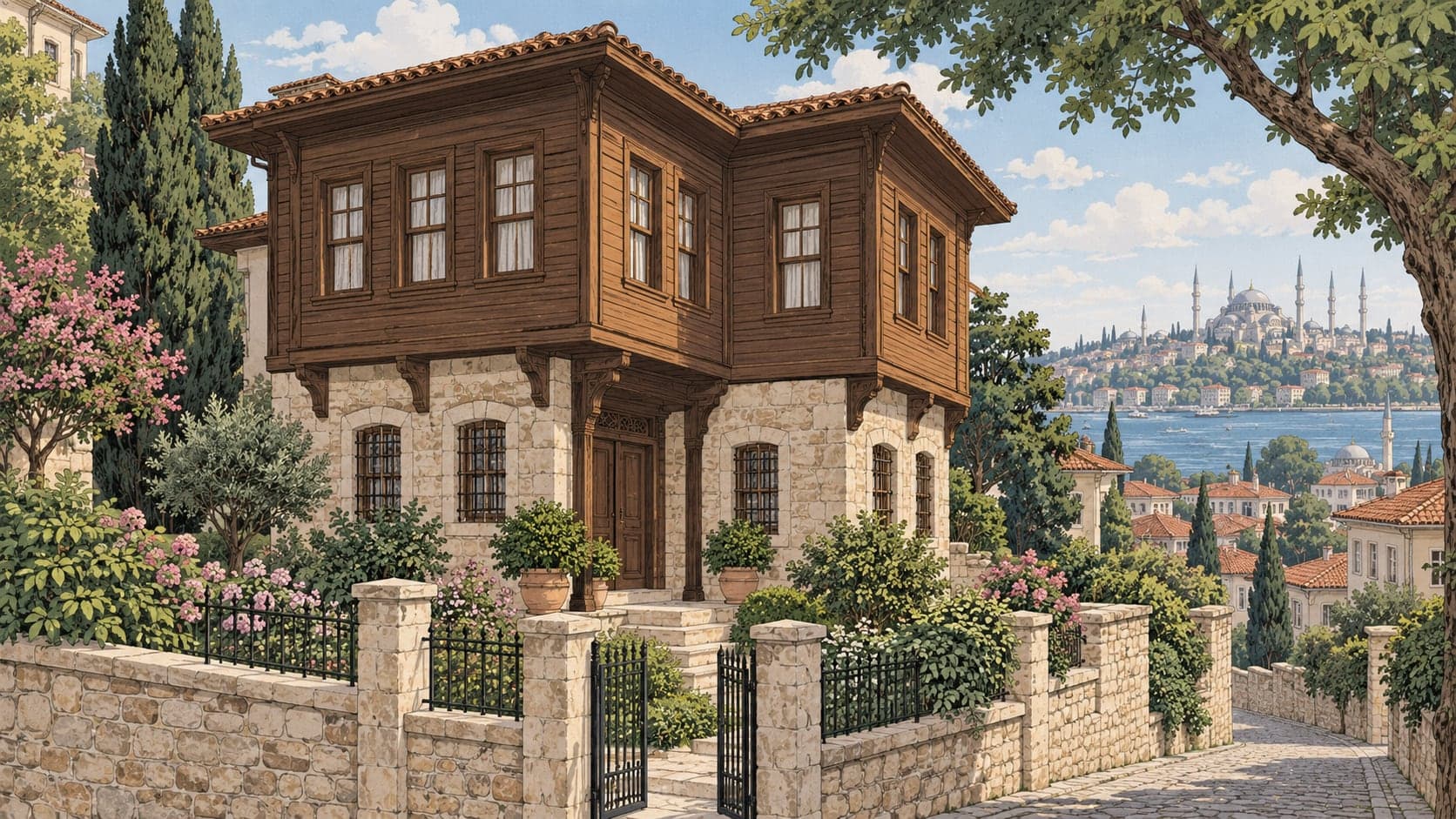 Illustration of Mehmet Akif Ersoy Memorial House, İstanbul