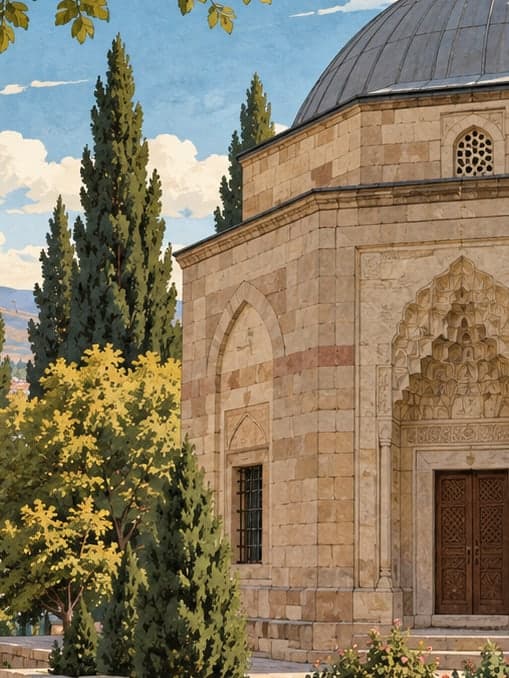 Illustration of Melik Gazi Tomb, Eskişehir
