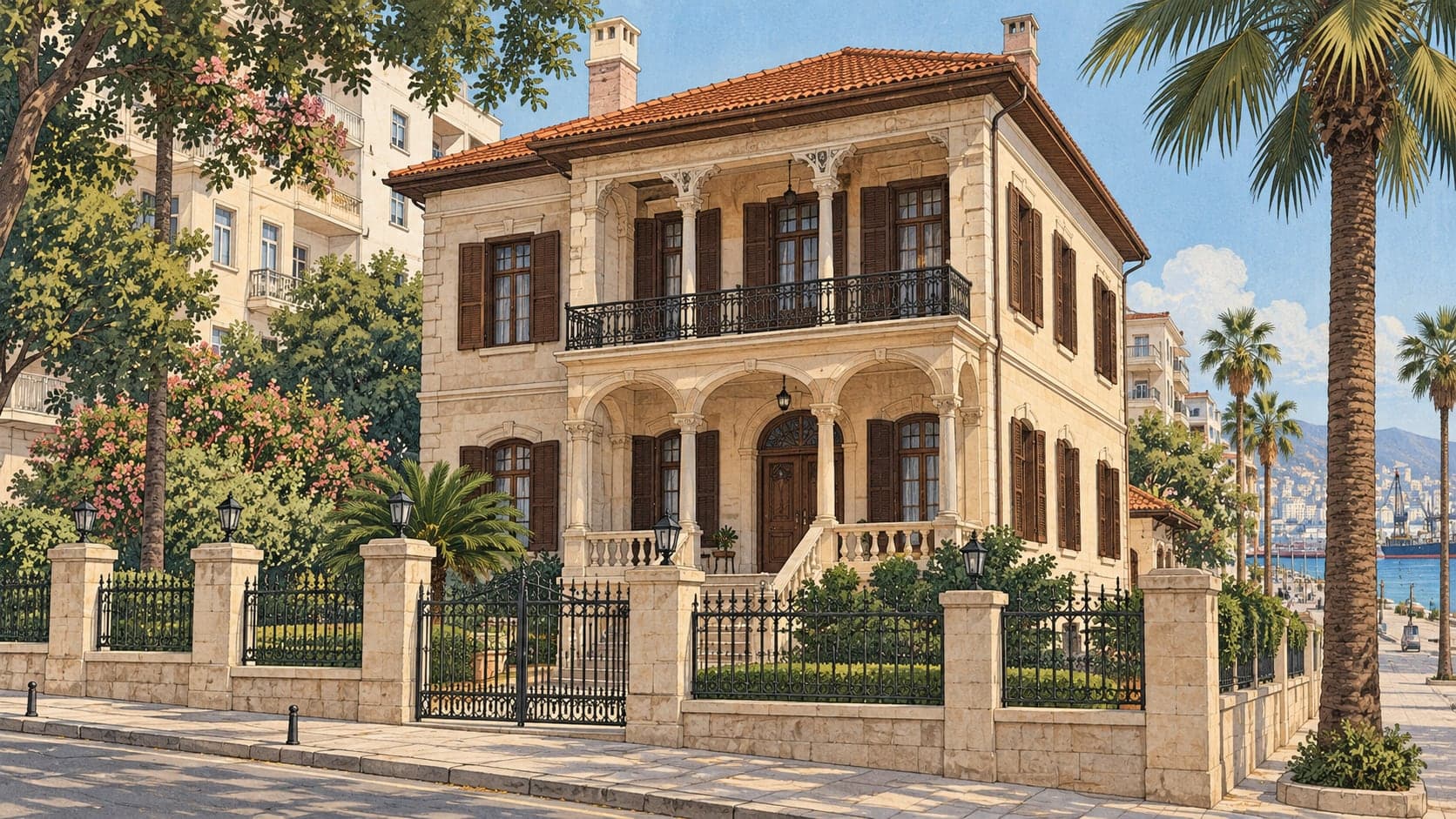 Illustration of Mersin Atatürk House Museum, Mersin