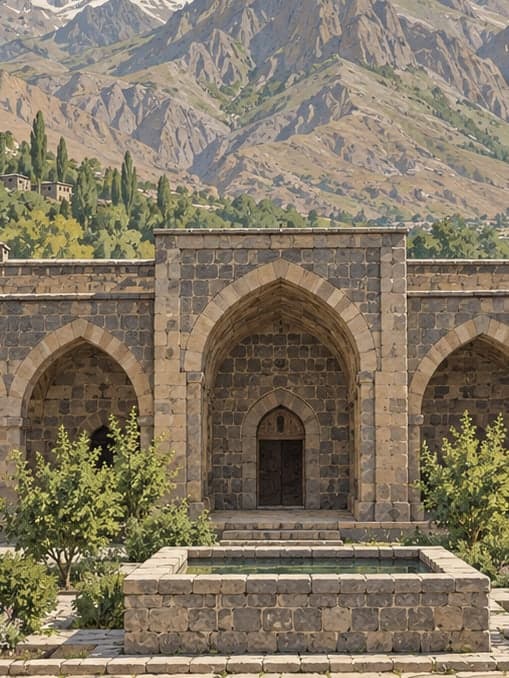 Illustration of Meydan Madrasa, Hakkari