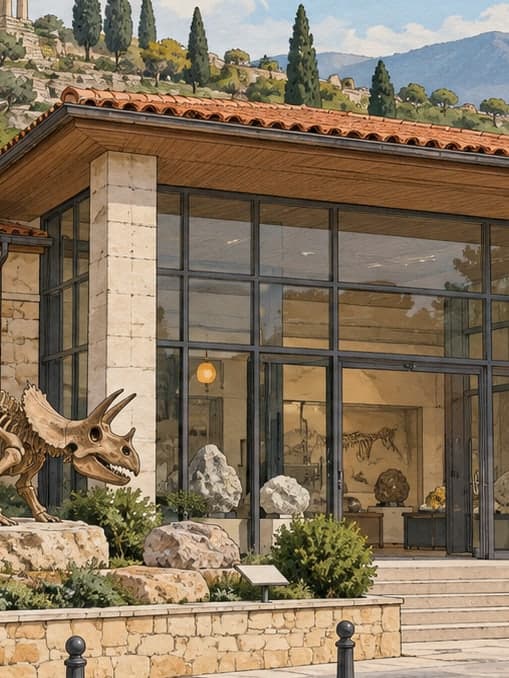 Illustration of Mineral and Fossil Museum, Aydın