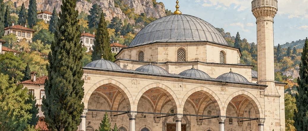 Illustration of Mudurnu Yıldırım Bayezid Mosque, Bolu