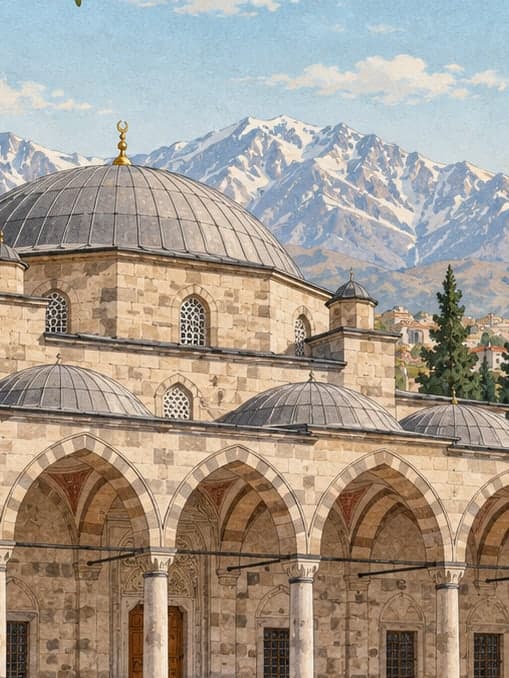 Illustration of Murat Paşa Mosque, Erzurum