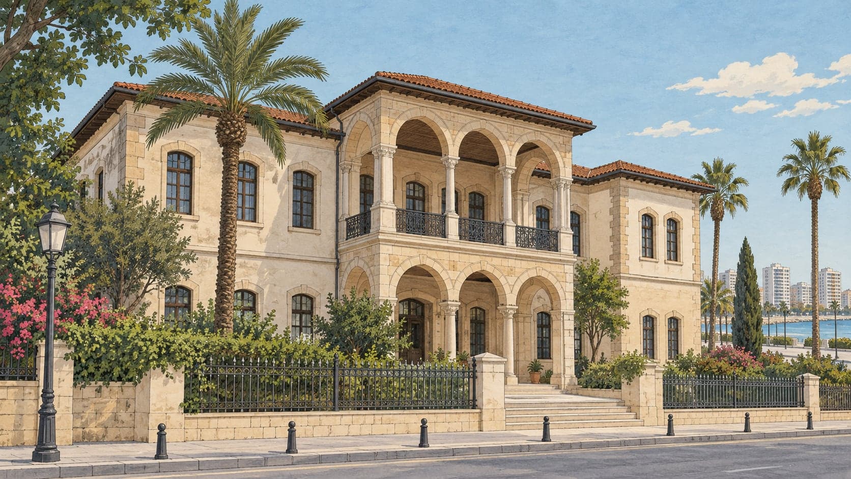 Illustration of Mustafa Erim City History Museum, Mersin