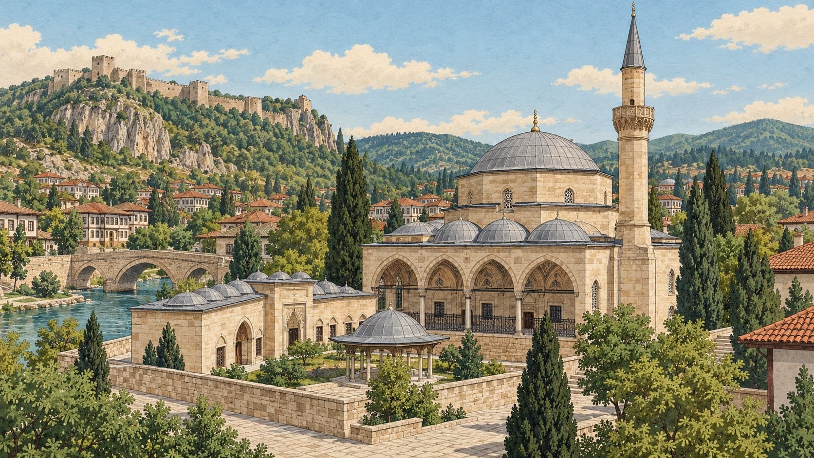 Illustration of Nasrullah Kadı Complex, Kastamonu