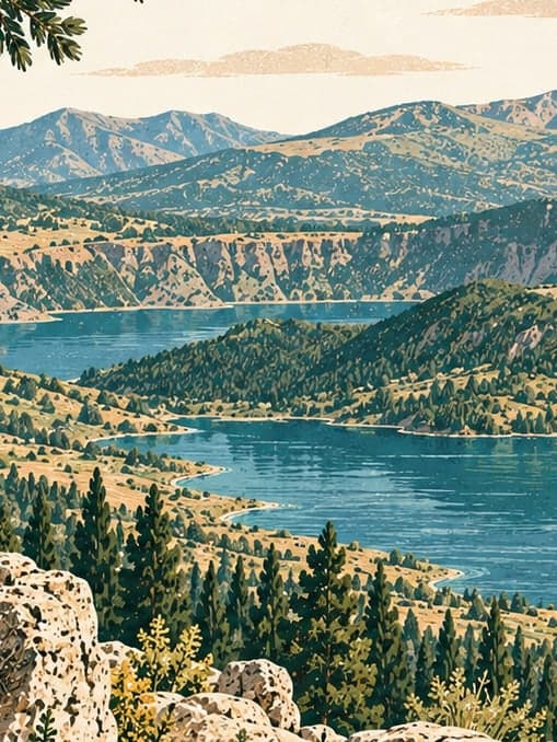 Illustration of Nemrut Kalderası National Park, Bitlis