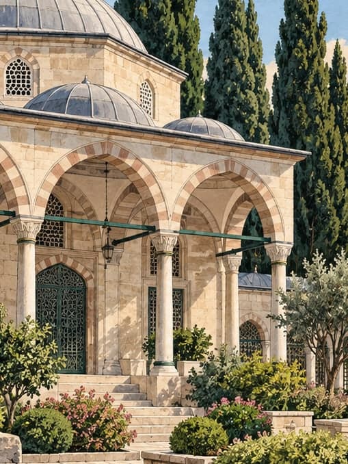 Illustration of Nureddin Surgical Tomb, İstanbul