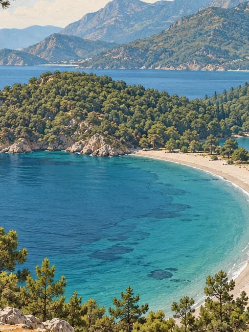 Illustration of Ölüdeniz Kıdrak Nature Park, Muğla