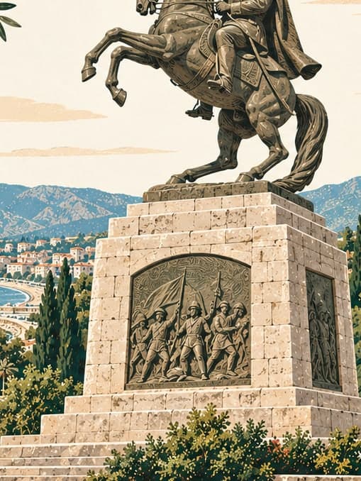 Illustration of Onur Monument, Samsun