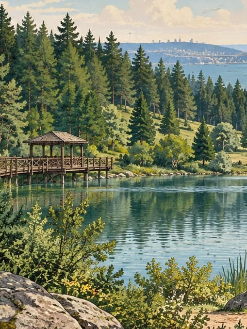 Illustration of Park Forest Nature Park, İstanbul