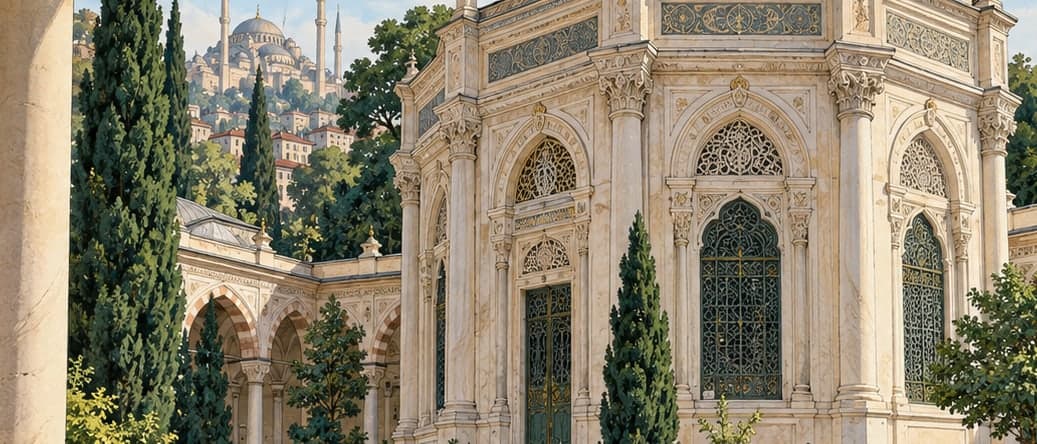 Illustration of Pertevniyal Valide Sultan Tomb, İstanbul