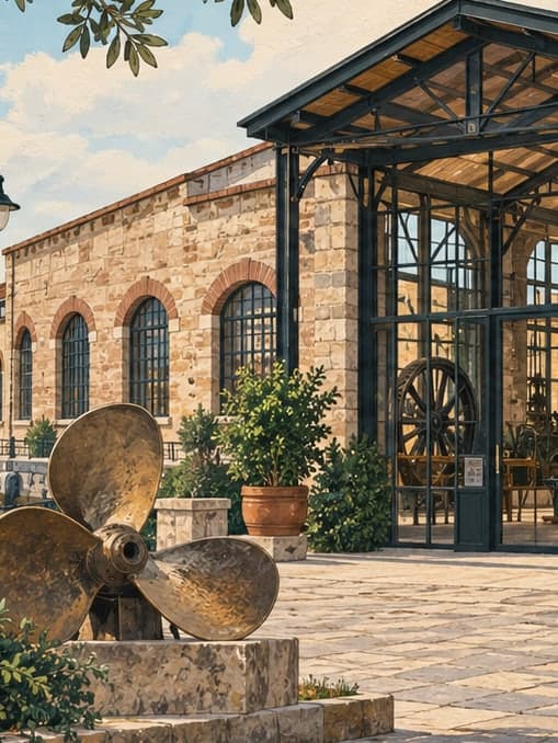 Illustration of Rahmi M. Koç Industry Museum, İstanbul
