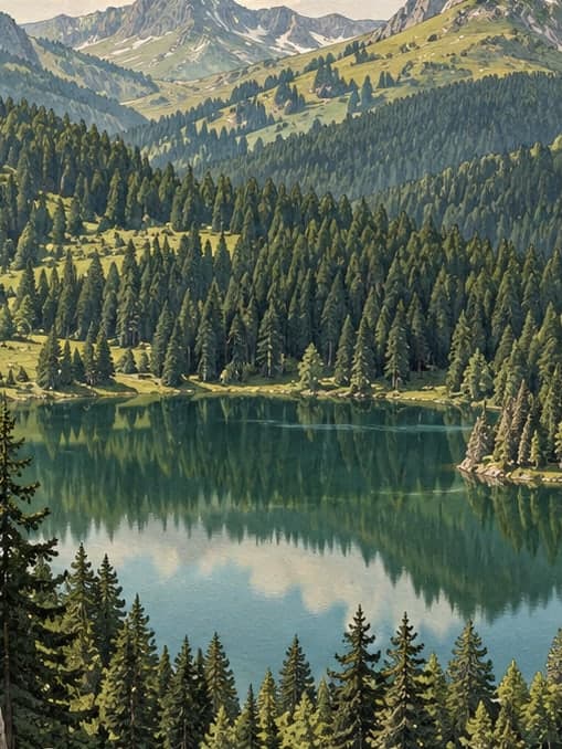 Illustration of Sahara-Karagöl National Park, Artvin
