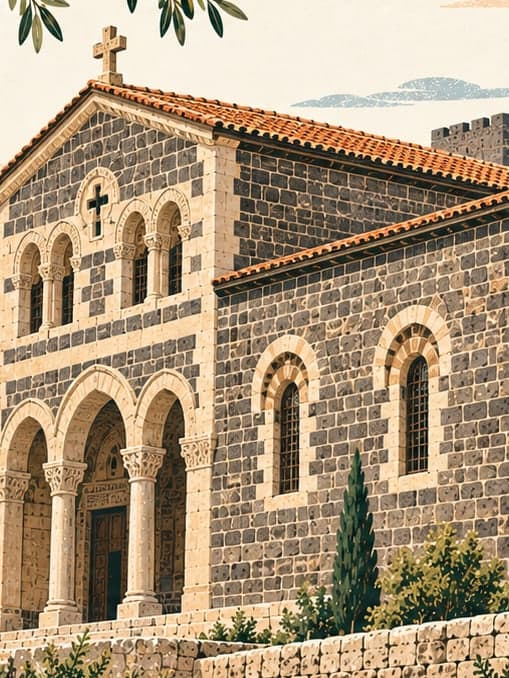 Illustration of Saint George Church, Diyarbakır