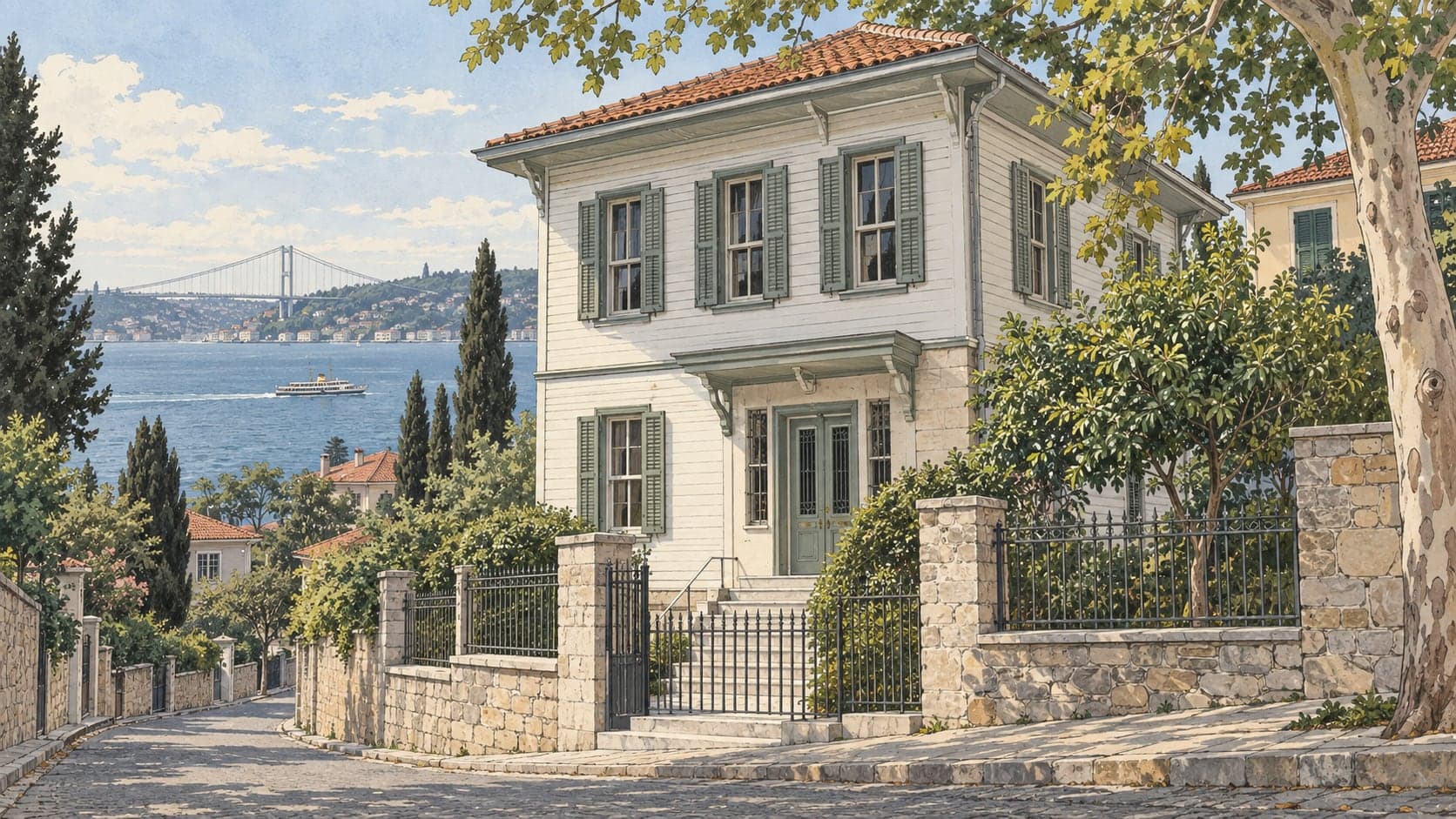 Illustration of Sait Faik Abasıyanık Museum, İstanbul