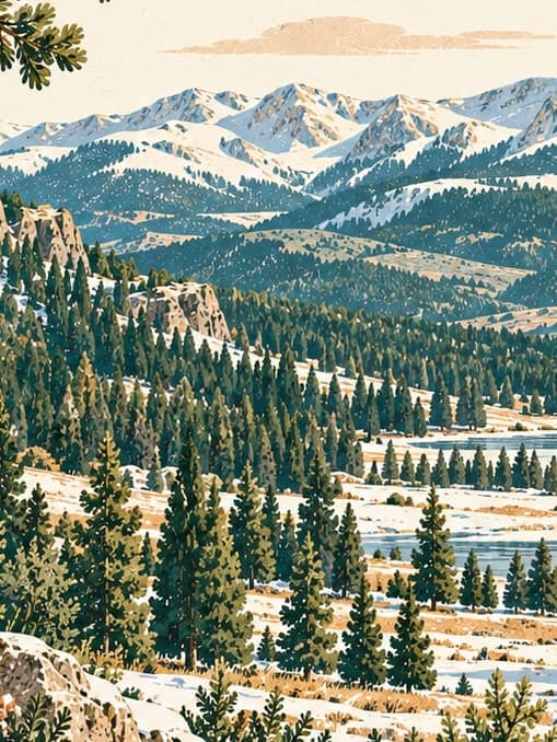 Illustration of Sarıkamış-Allahuekber Mountains National Park, Kars