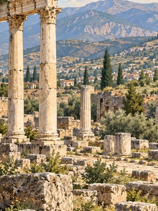 Illustration of Sebastopolis Ancient City, Denizli