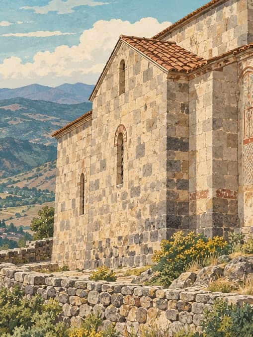 Illustration of Şebinkarahisar Asarcık Church, Giresun