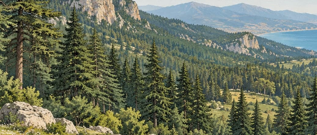 Illustration of Şehitlik Nature Park, Mersin