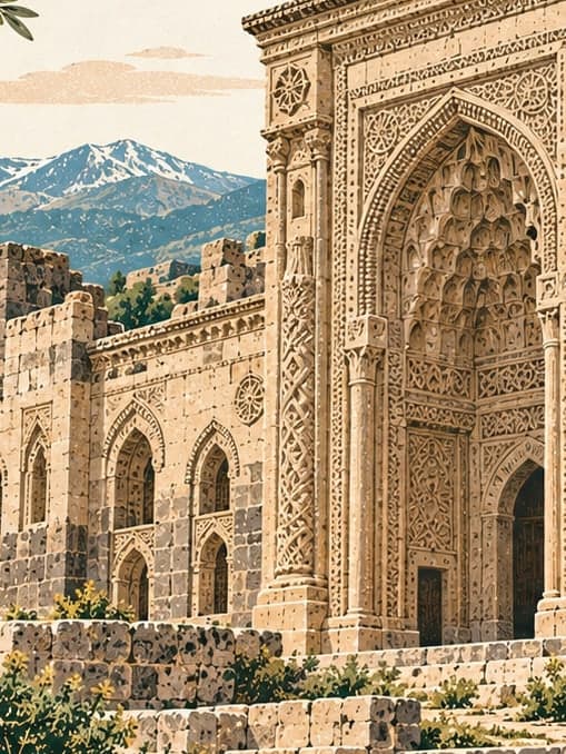 Illustration of Seljuk Palace, Kars