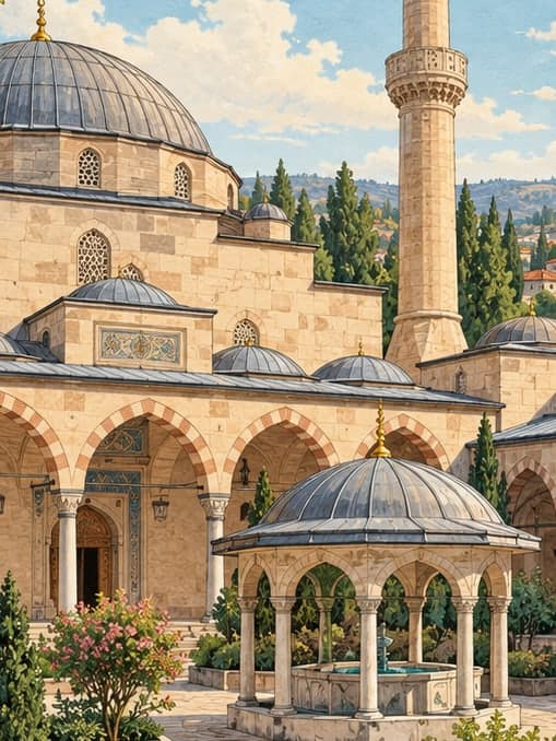 Illustration of Seyyid Battal Gazi Complex, Eskişehir