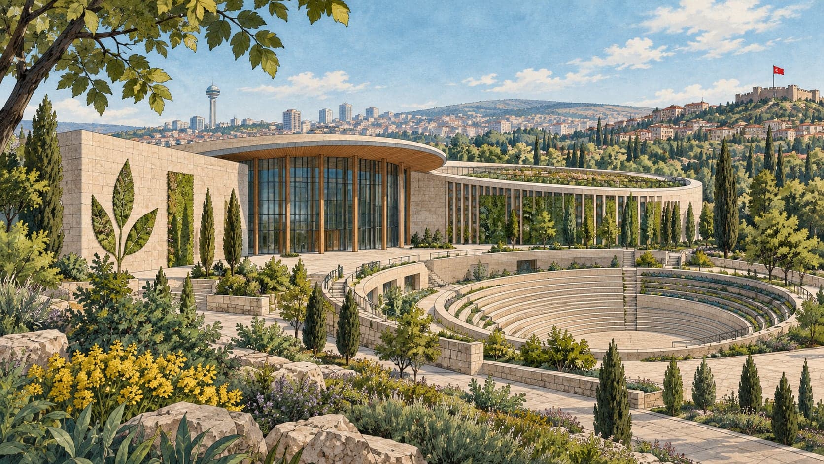Illustration of Zero Waste and Climate Museum, Ankara