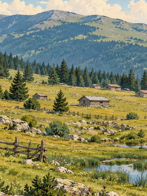 Illustration of Sinekli Plateau, Düzce