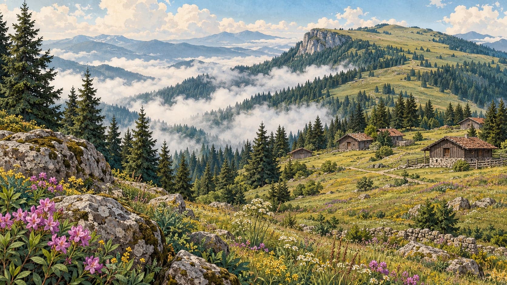 Illustration of Sis Mountain Nature Park, Trabzon