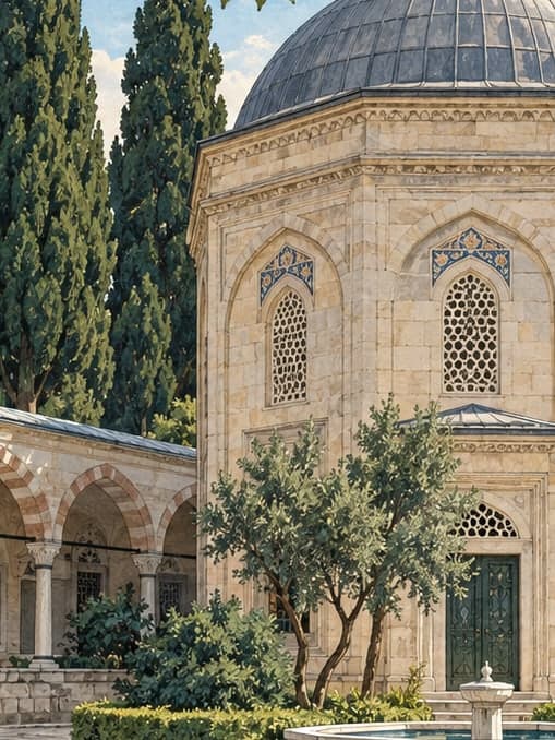 Illustration of Siyavuş Paşa Tomb, İstanbul