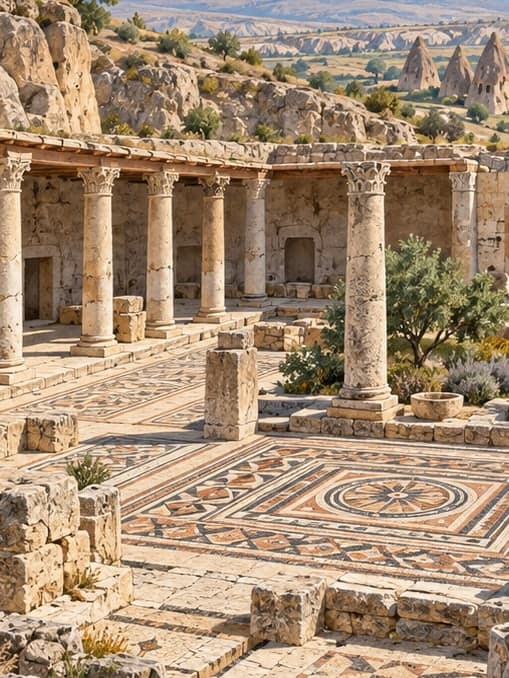 Illustration of Sobessos Archaeological Site, Nevşehir