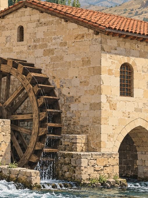 Illustration of Somuncu Baba Mill, Sivas