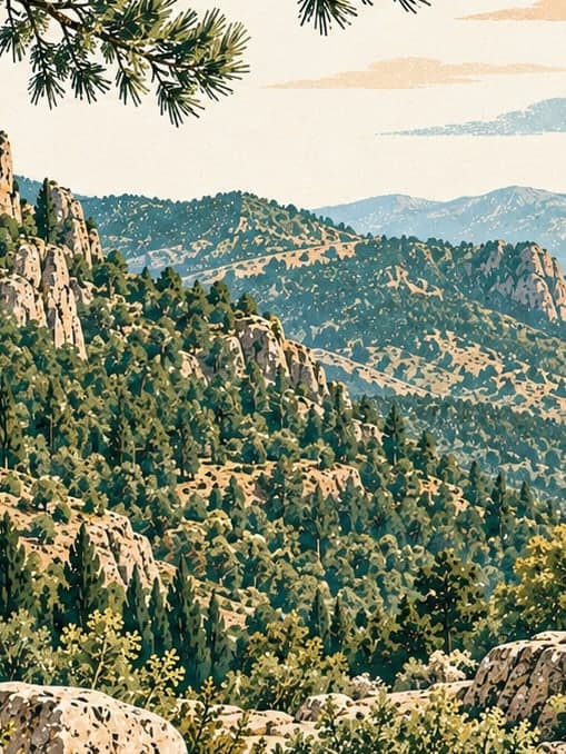 Illustration of Spil Dağı Milli Parkı, Manisa