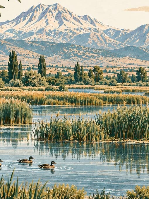 Illustration of Sultan Sazlığı National Park, Kayseri