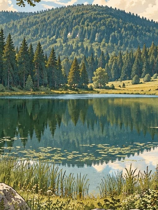 Illustration of Sülüklügöl Nature Park, Bolu