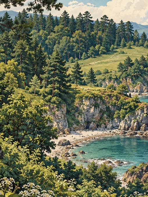 Illustration of Sürmene Çamburnu Nature Park, Trabzon